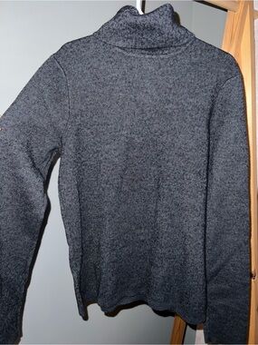 Old Navy Women's Dark Gray Marled Turtleneck Sweater